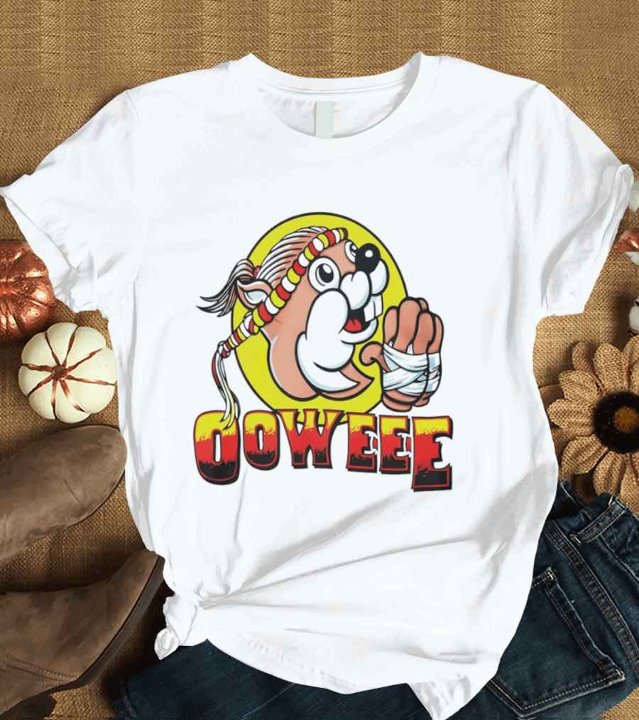 Buc Ees Muay Thai Beaver Ooweee Fighter T-Shirt