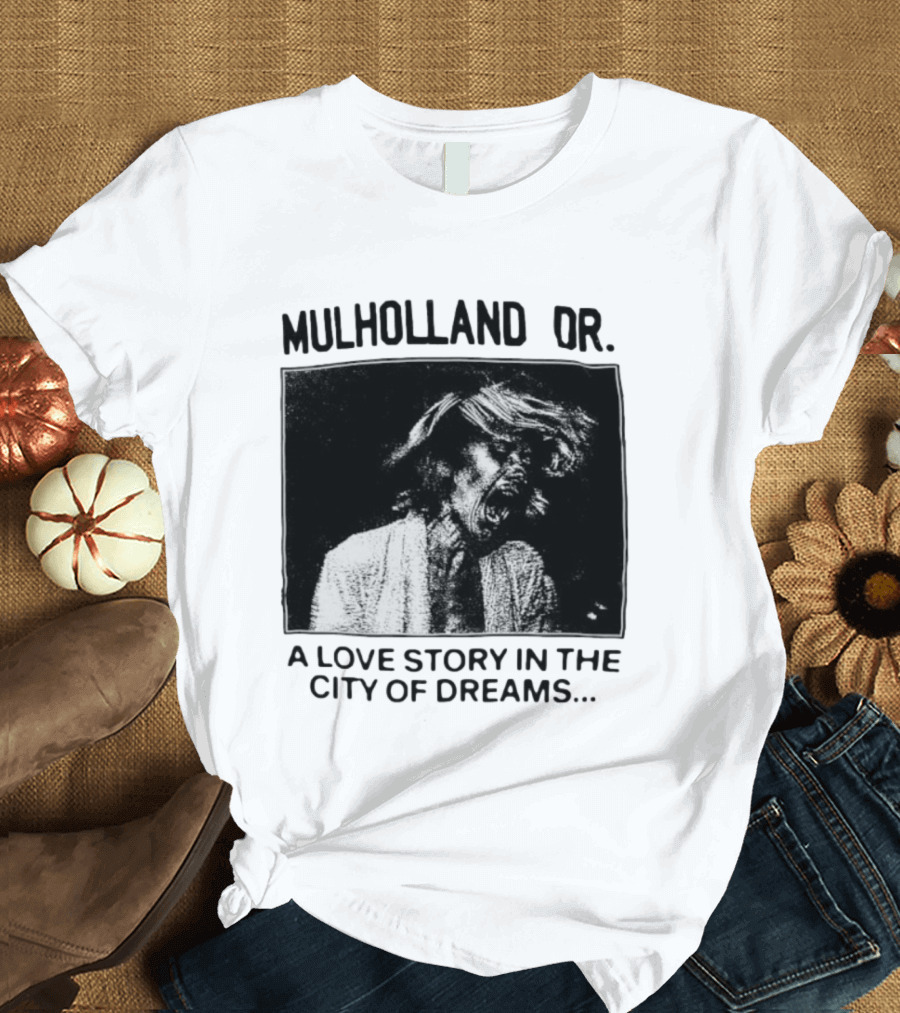 Mulholland Dr. A Love Story In The City Of Dreams Vintage Noir Aesthetic T-Shirt