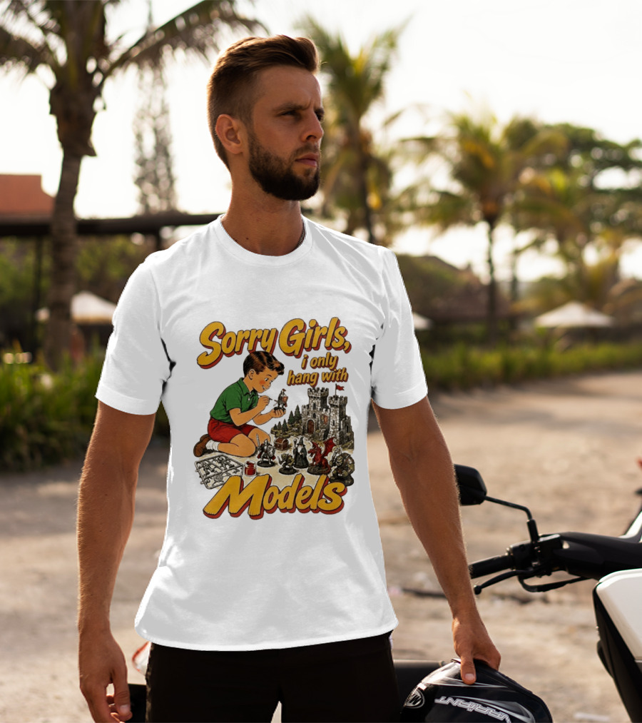 Sorry Girls I Only Hang With Models Vintage Wizard Castle Playset T-Shirt