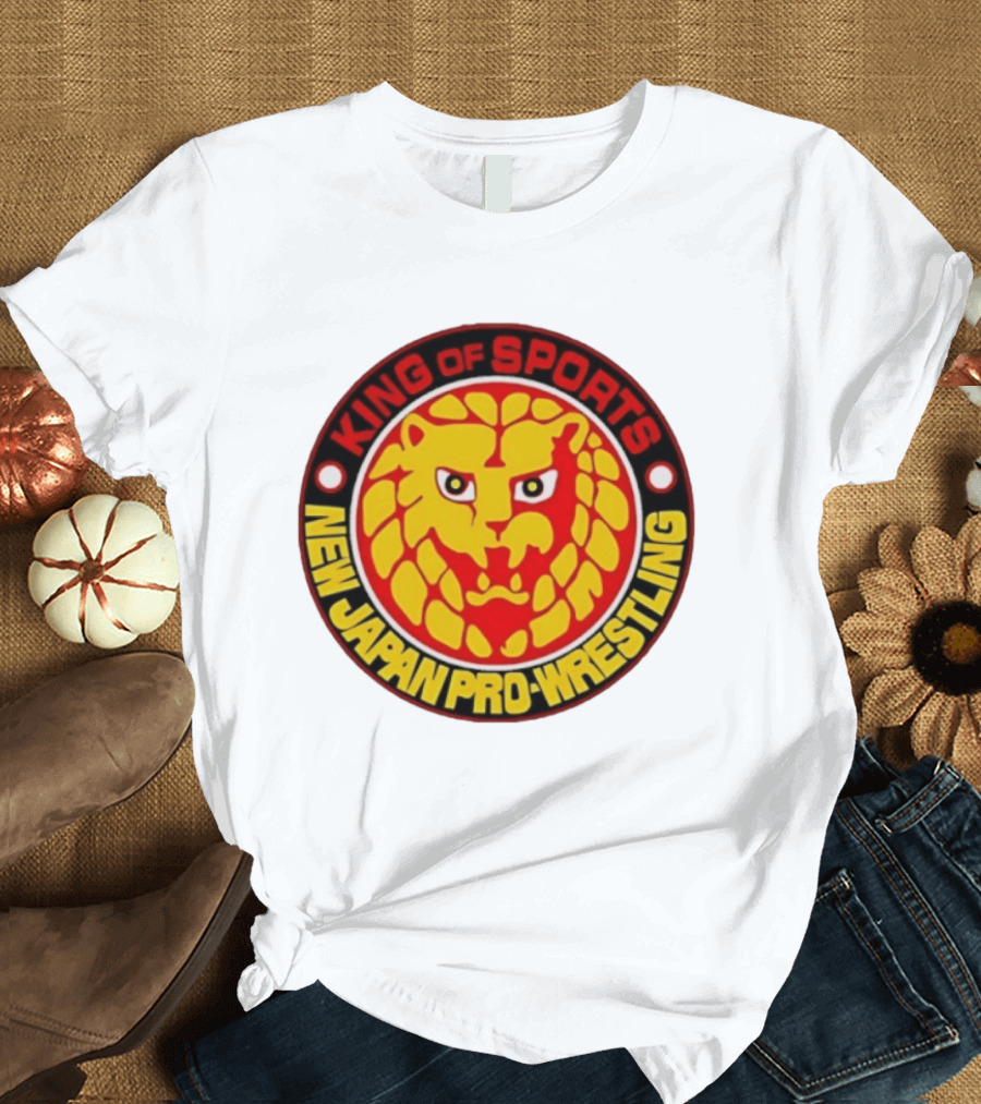 King Of Sports New Japan Pro Wrestling Lion T-Shirt