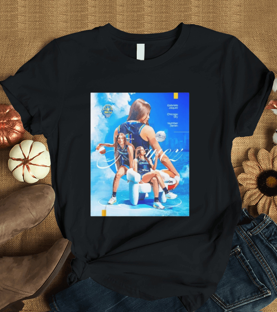 Chicago Sky Gabriela Jaquez Number Eleven Basketball T-Shirt