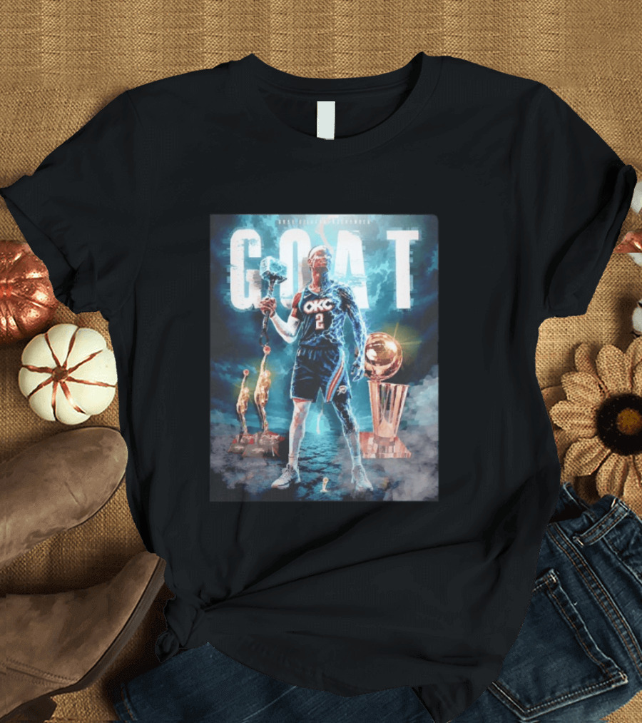 GOAT Shai Gilgeous Alexander OKC Thunder MVP And Awards T-Shirt