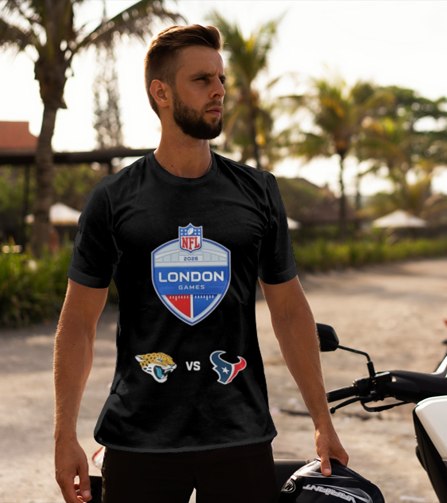 NFL 2026 London Games Jacksonville Jaguars Vs Houston Texans Matchup T-Shirt