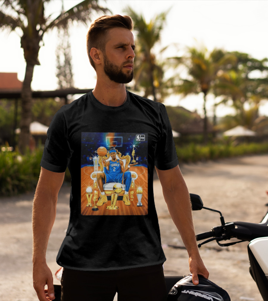 Shai Gilgeous Alexander Thunder NBA MVP 2025 26 Trophy Collection T-Shirt