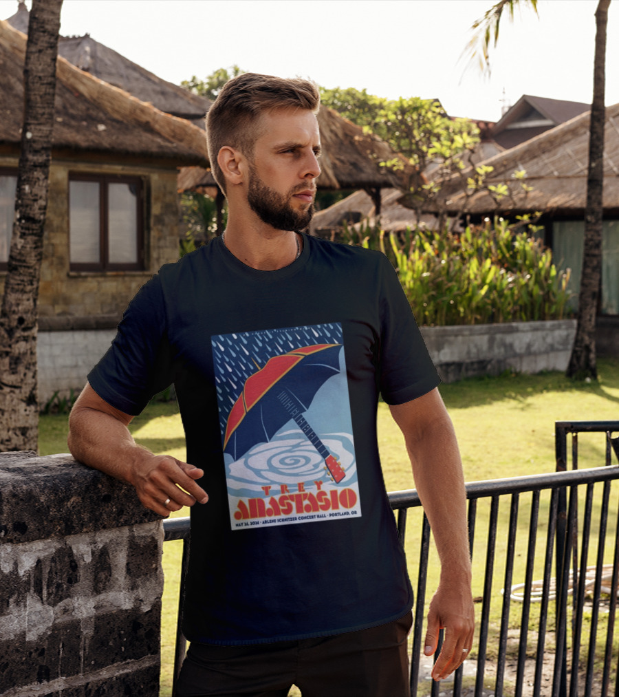 Trey Anastasio Arlene Schnitzer Concert Hall Portland OR May 26 2026 Umbrella Guitar T-Shirt