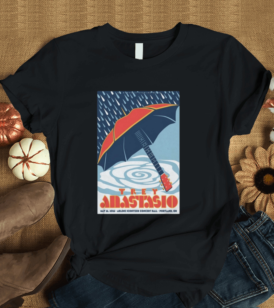 Trey Anastasio Arlene Schnitzer Concert Hall Portland OR May 26 2026 Umbrella Guitar T-Shirt