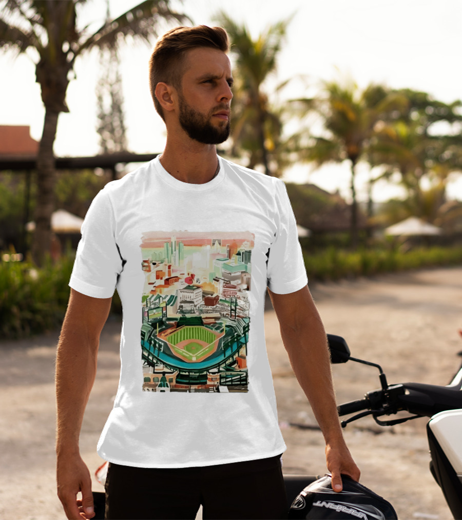 2026 Tigers Up Next Stadium Skyline Baseball Field T-Shirt
