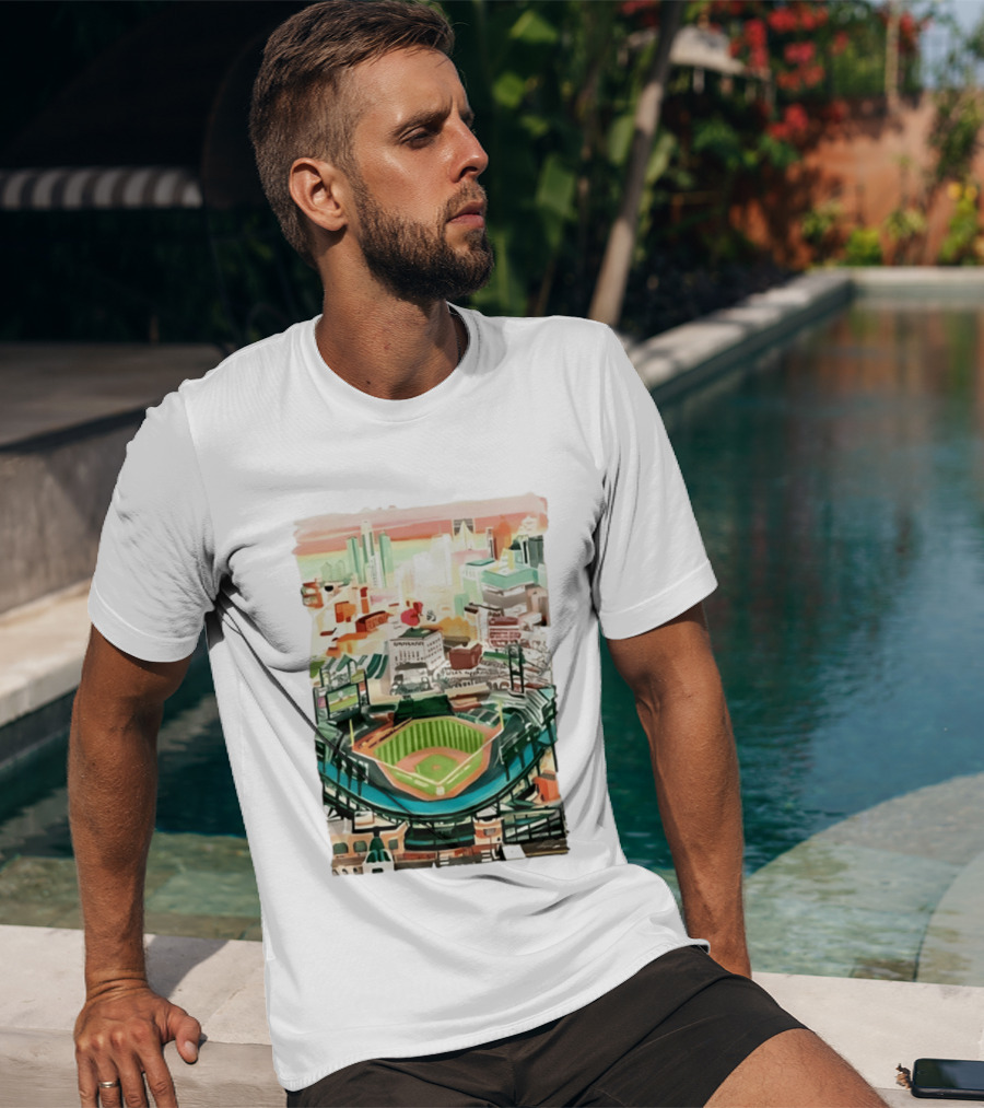 2026 Tigers Up Next Stadium Skyline Baseball Field T-Shirt
