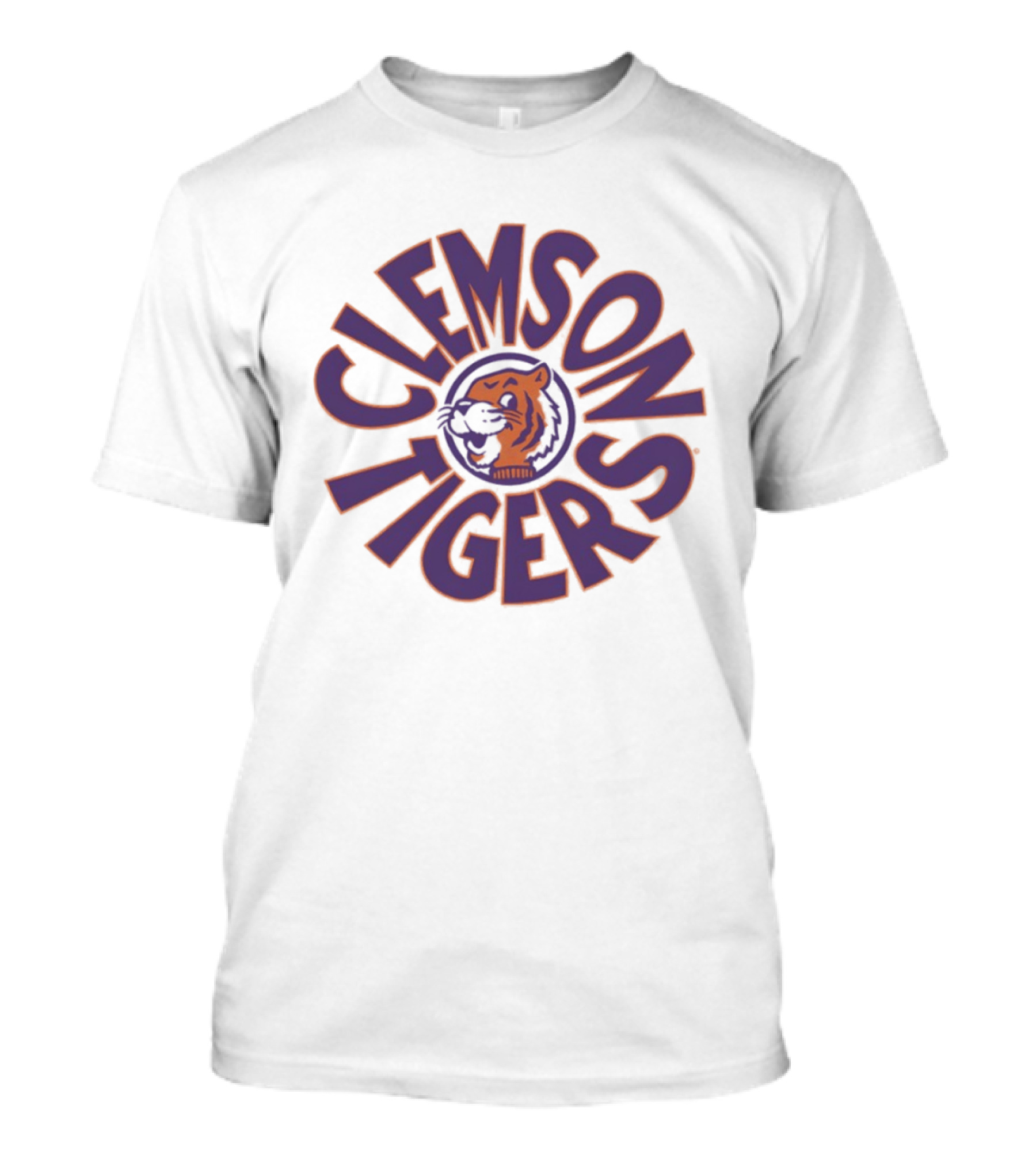 Clemson Tigers Retro Logo Circular T-Shirt