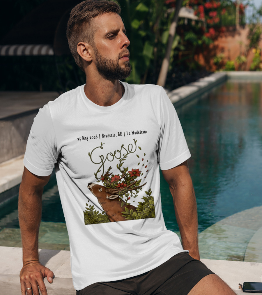Goose 25 May 2026 Brussels BE La Madelein Deer With Floral Antlers T-Shirt