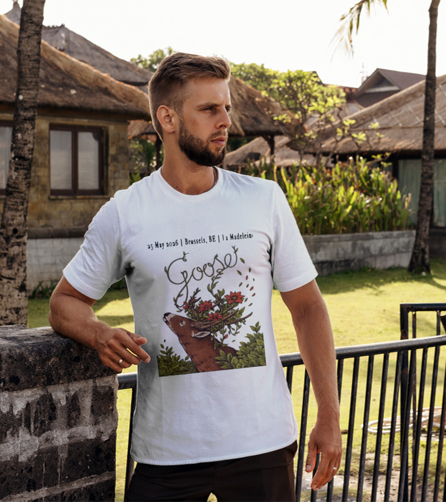 Goose 25 May 2026 Brussels BE La Madelein Deer With Floral Antlers T-Shirt