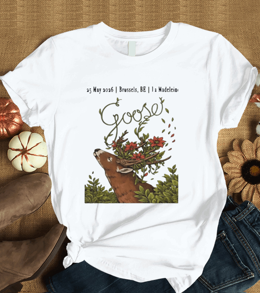 Goose 25 May 2026 Brussels BE La Madelein Deer With Floral Antlers T-Shirt