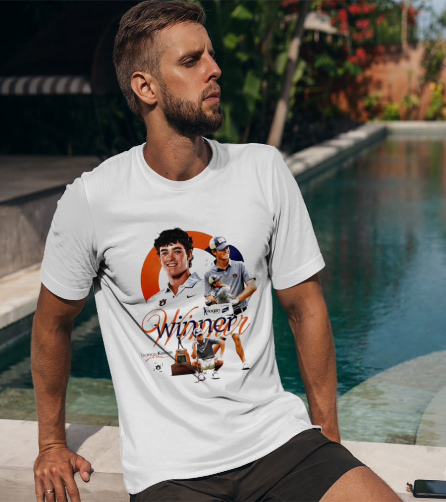 Jackson Koivun Auburn Golf Winner 2026 Trophy Nike Auburn University Golfers T-Shirt