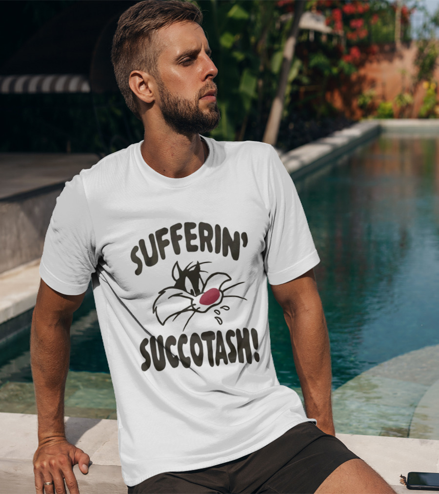 Looney Tunes Sylvester Sufferin' Succotash Catchphrase T-Shirt