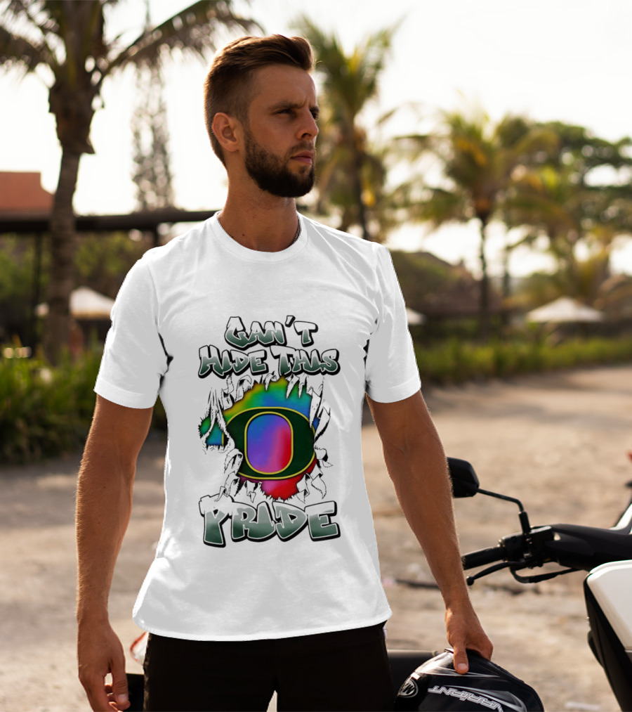 Oregon Ducks Can't Hide This Pride With Rainbow O T-Shirt