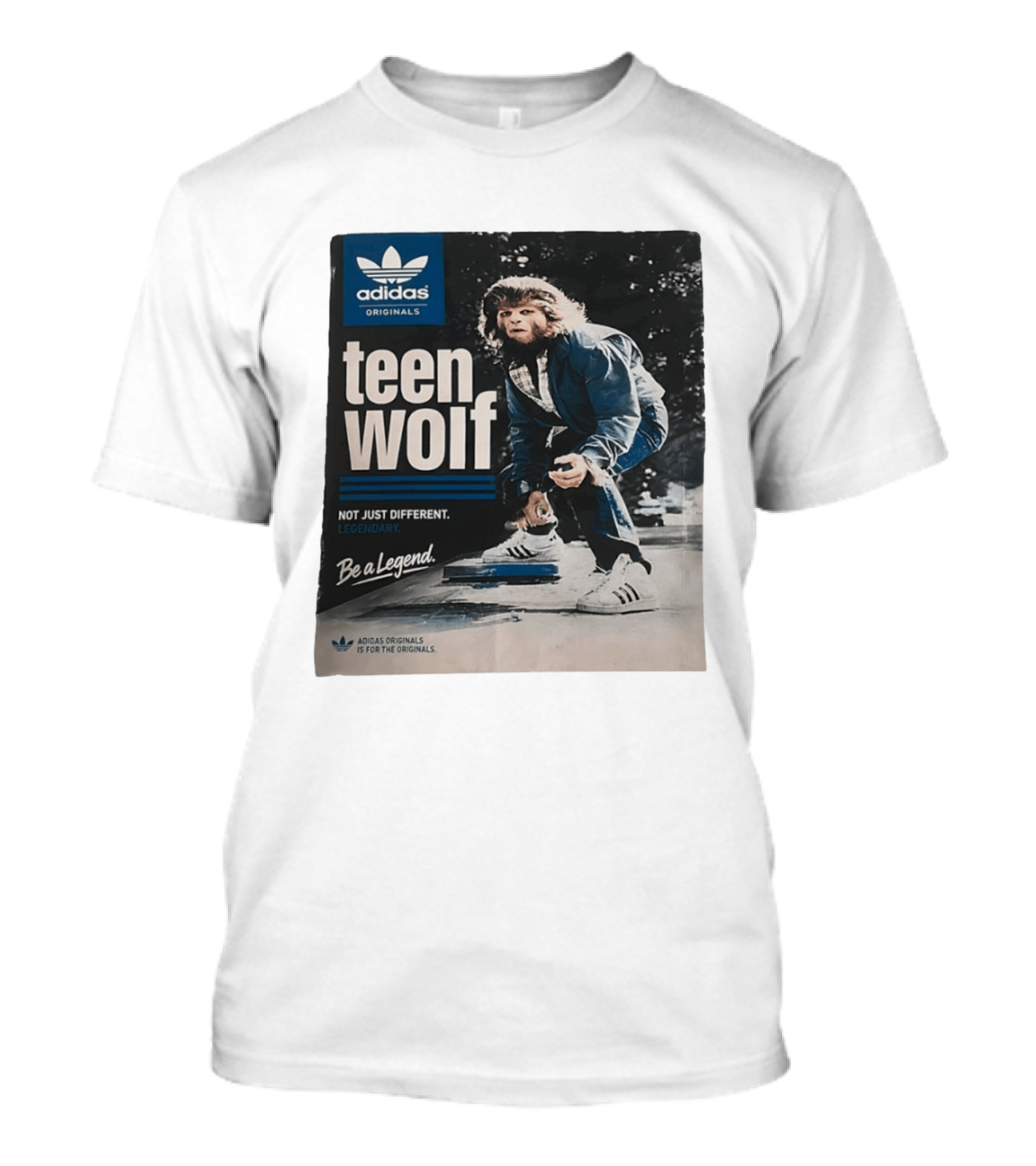 Adidas Originals Teen Wolf Be A Legend Not Just Different Legendary Skater T-Shirt