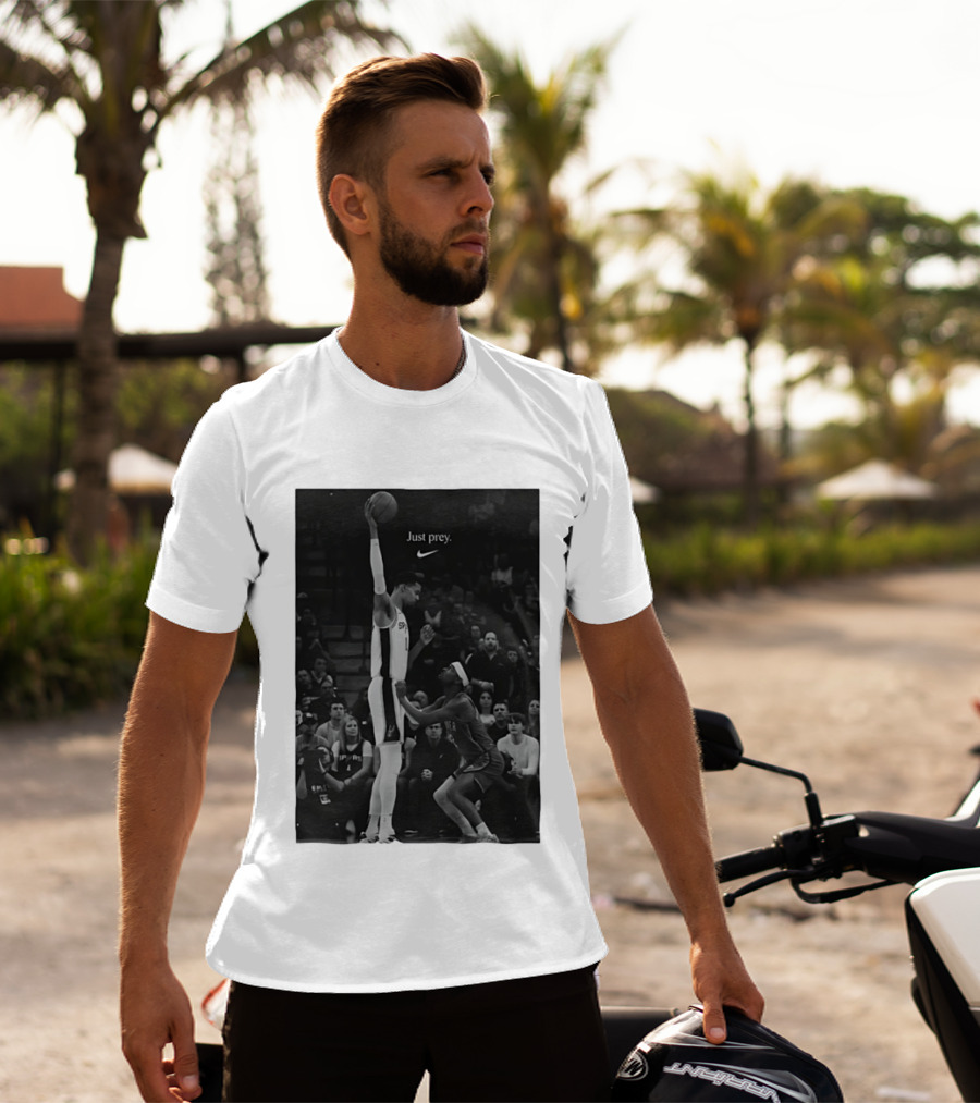 Victor Wembanyama San Antonio Spurs Just Prey Basketball Swoosh T-Shirt