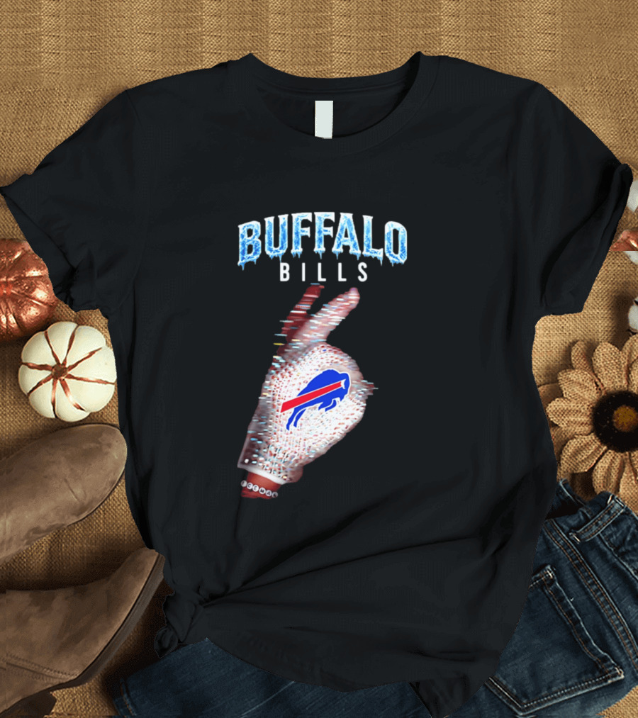 Buffalo Bills Iceman Glove Gesture 2026 T-Shirt