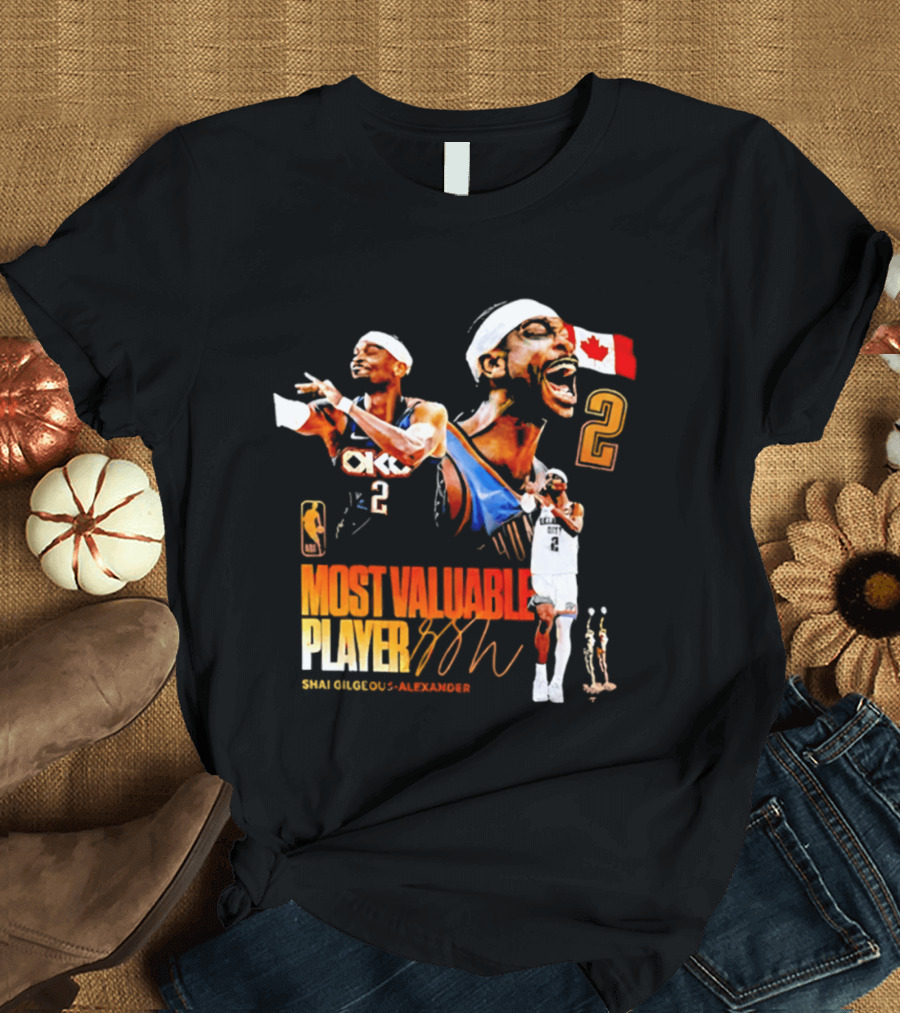 Shai Gilgeous Alexander Oklahoma City Thunder Canada Most Valuable Player 2026 T-Shirt