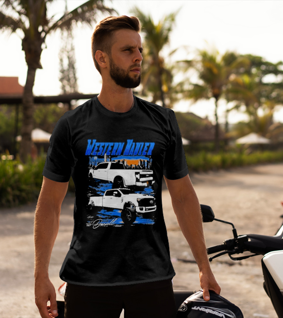 Icdaniell Ford F350 Dually Western Hauler Trucks T-Shirt