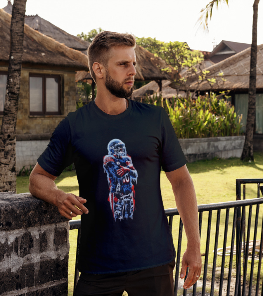 Iceman Chicago Bears Quarterback Caleb Williams Frozen Football T-Shirt