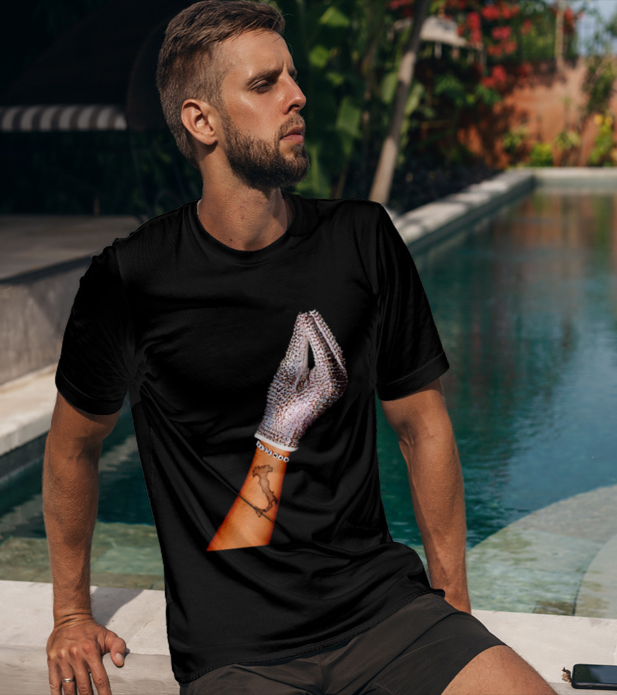 Mademan Italia Drake IceMan Glitter Glove Tattoo T-Shirt
