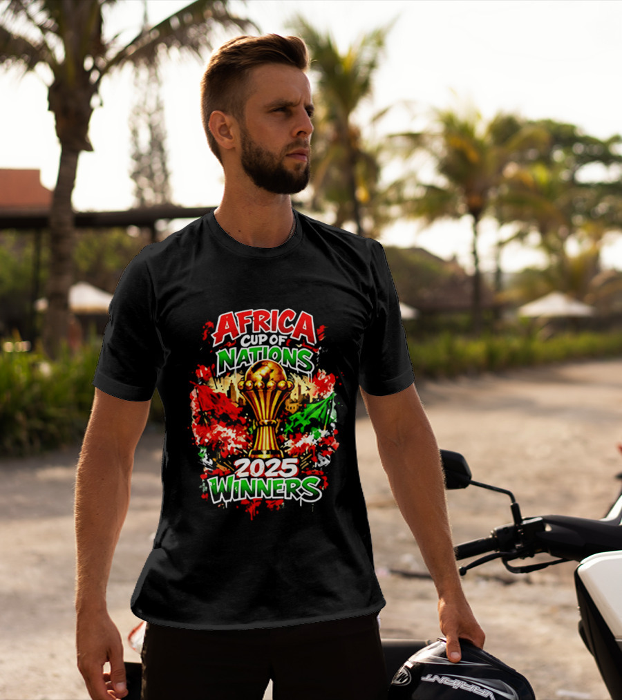 Africa Cup Of Nations 2025 Winners Trophy Celebration T-Shirt