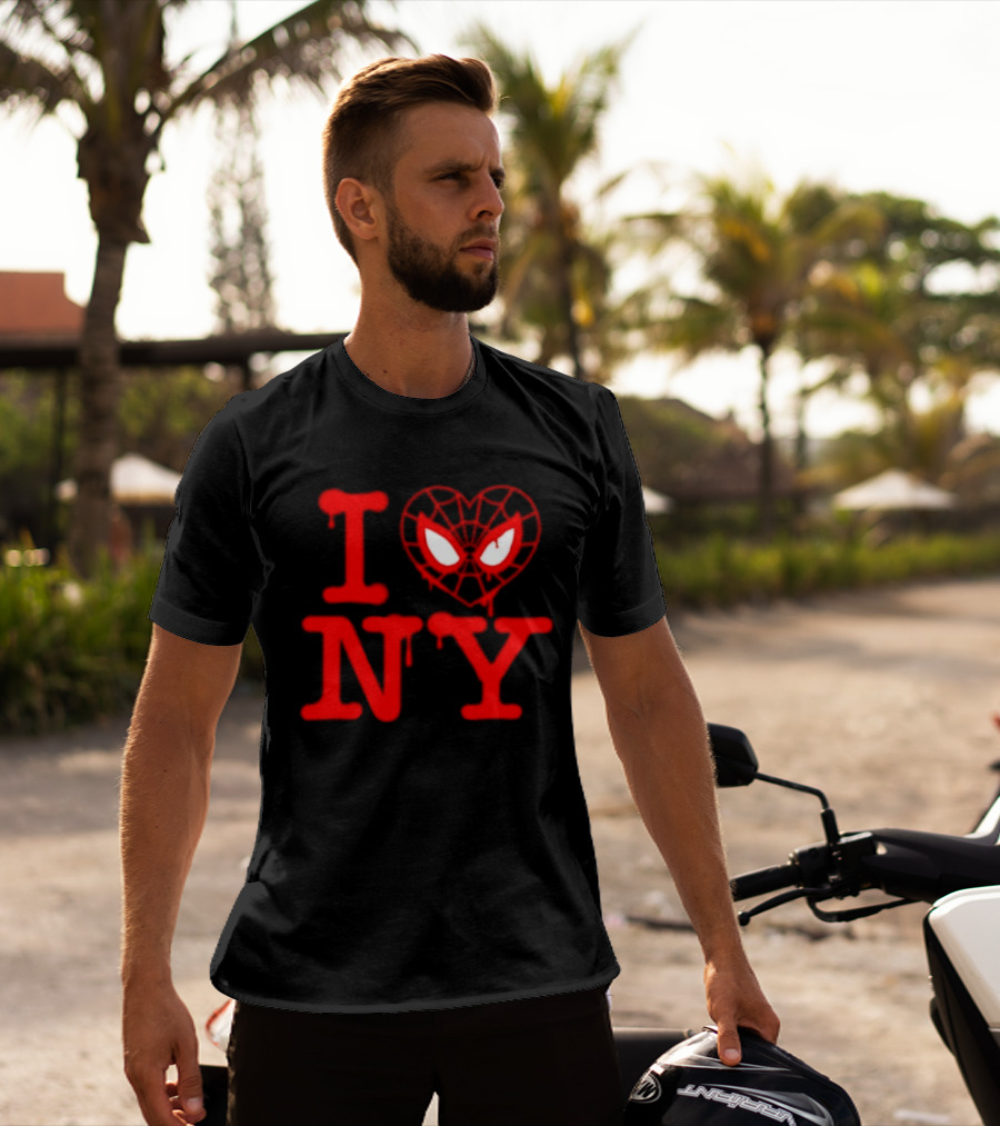 I Heart NY Spider Mask T-Shirt