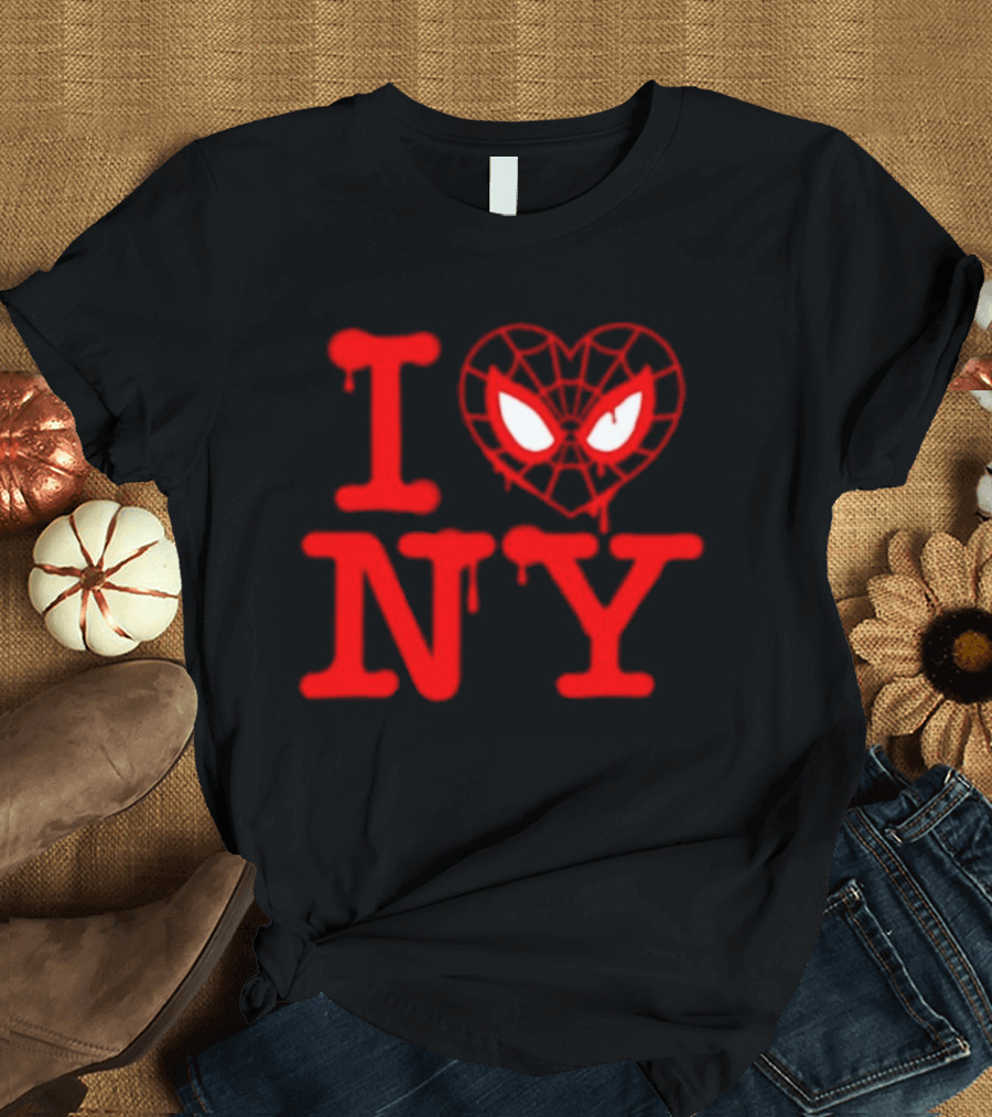 I Heart NY Spider Mask T-Shirt
