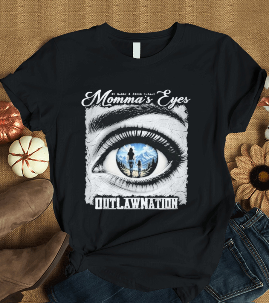 Momma's Eyes Outlaw Nation Country Scene T-Shirt