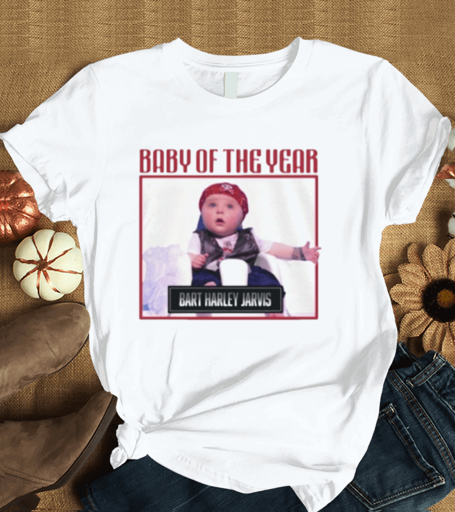Bart Harley Jarvis Baby Of The Year Winner In Bandana And Vest T-Shirt