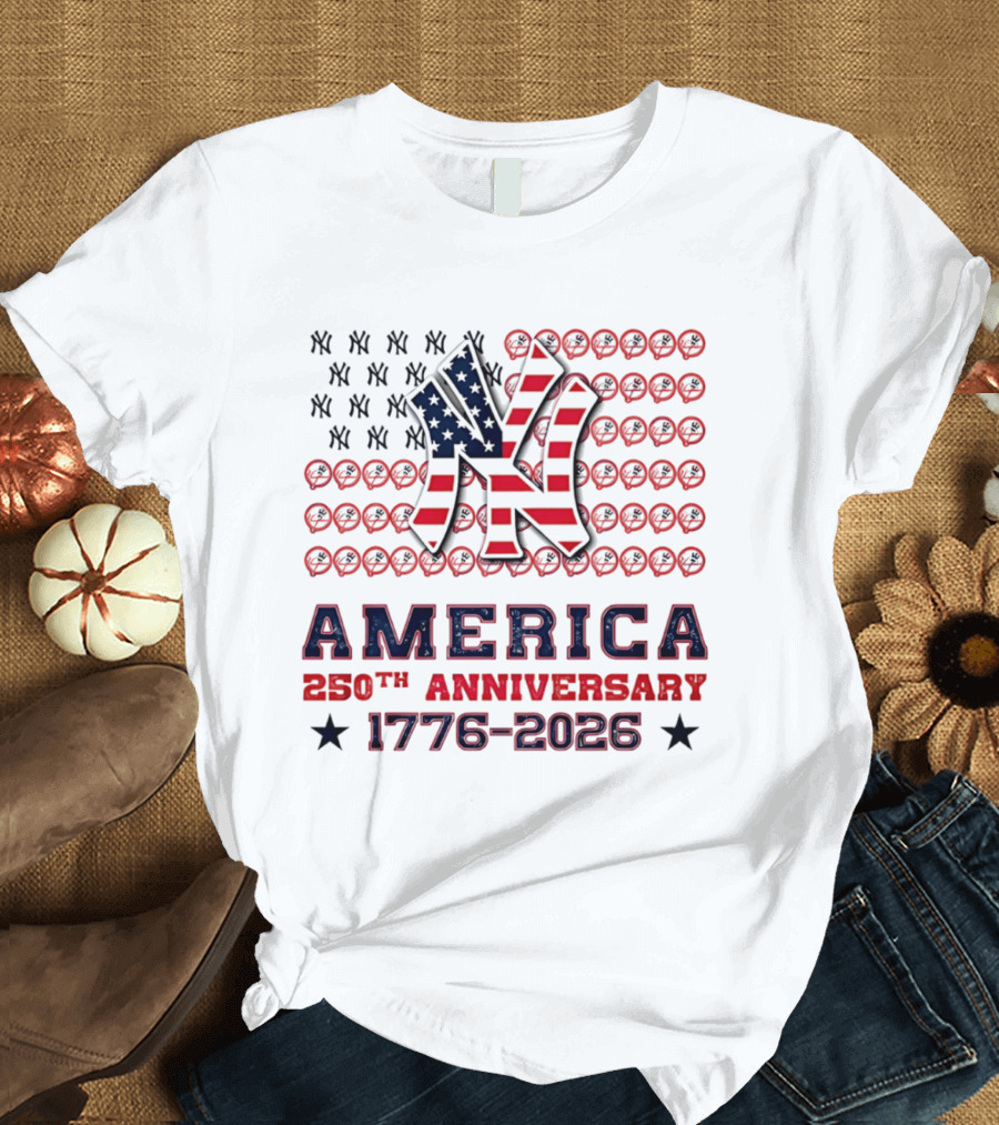 New York Yankees America 250th Anniversary Celebration 1776 2026 T-Shirt