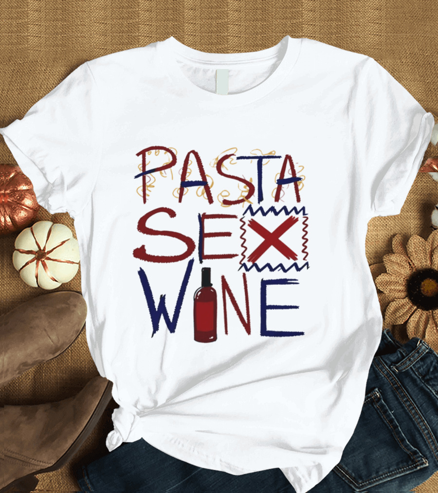 Pasta Sex Wine Bottle T-Shirt