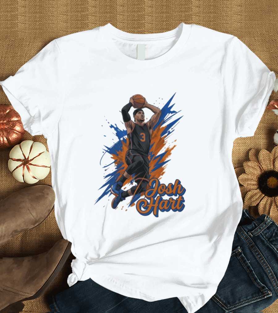 Josh Hart New York Knicks Basketball Number 3 T-Shirt