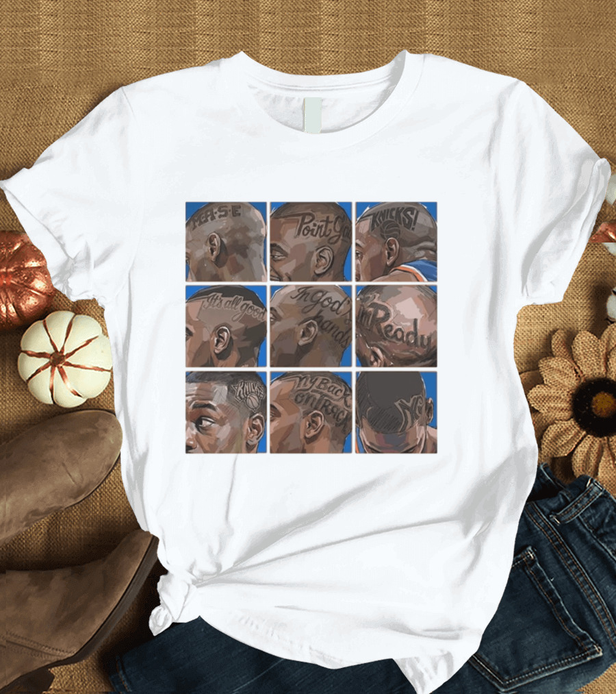 New York Knicks NY Phrase Tattoos Basketball T-Shirt