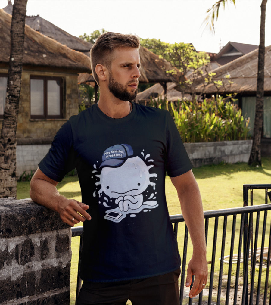 Axolotl Play Smarter Stress Less Hat And Phone T-Shirt