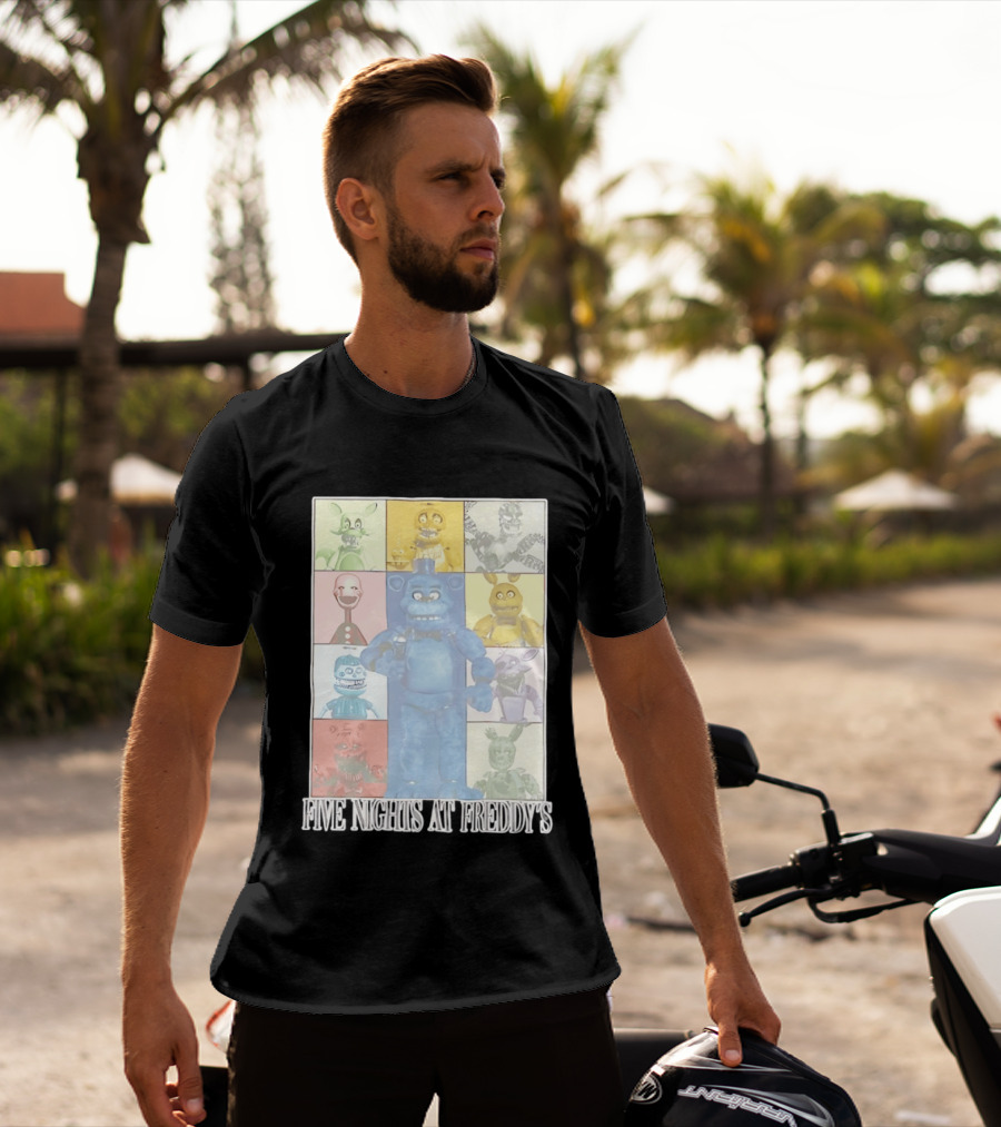 Five Nights At Freddy's The Eras Tour Animatronics Characters T-Shirt