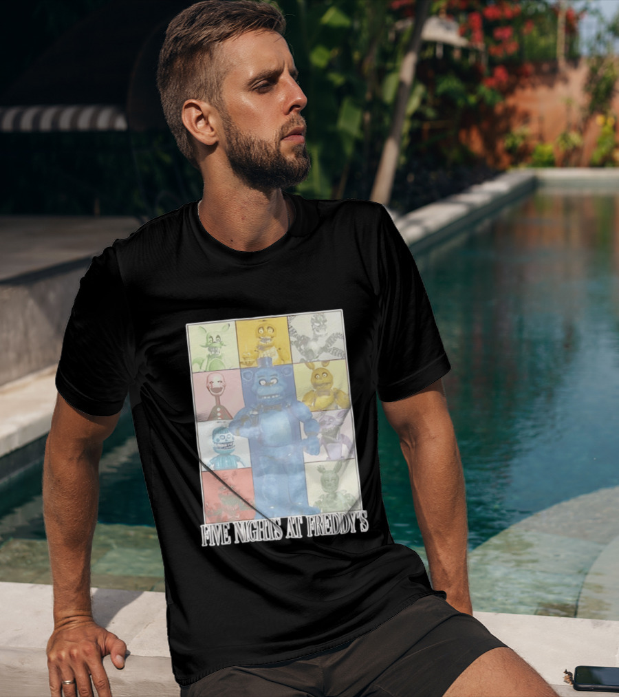 Five Nights At Freddy's The Eras Tour Animatronics Characters T-Shirt