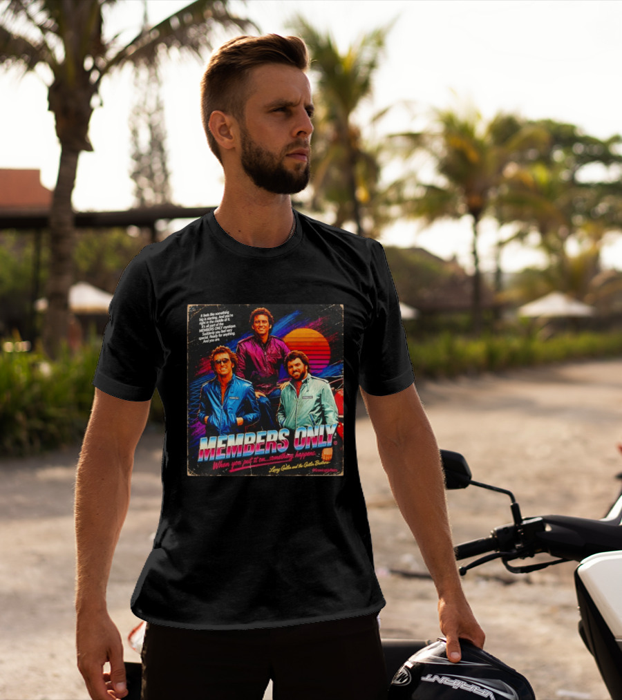 MEMBERS ONLY Larry Gatlin And The Gatlin Brothers Nostalgic 80s Style With Sunset T-Shirt