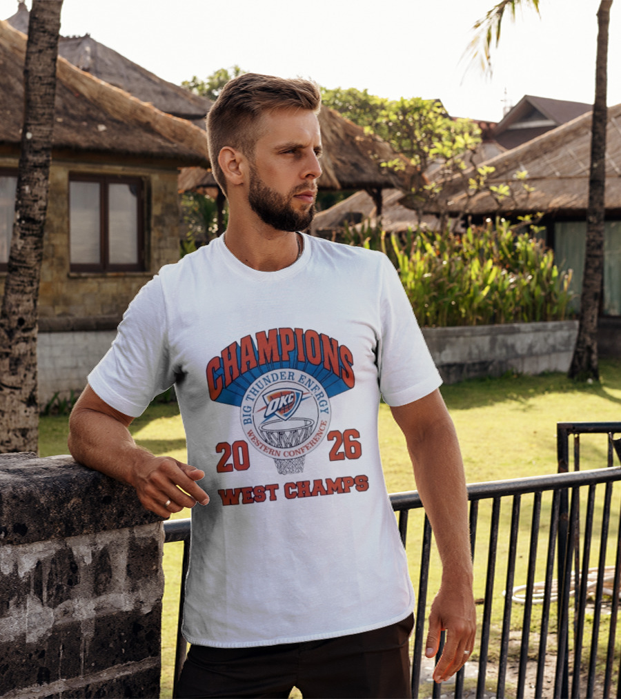 2026 OKC Big Thunder Energy Western Conference Champions T-Shirt