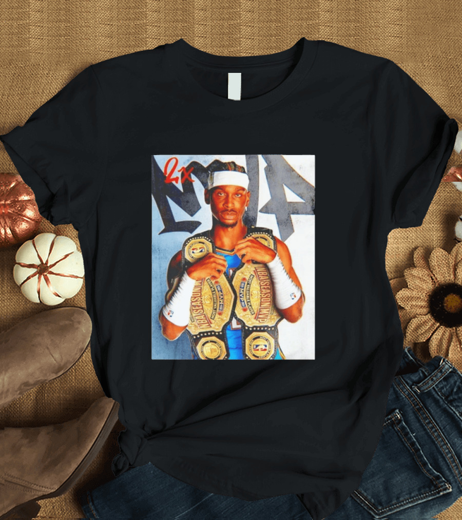 Shai Gilgeous Alexander 2X NBA MVP Champion Image T-Shirt
