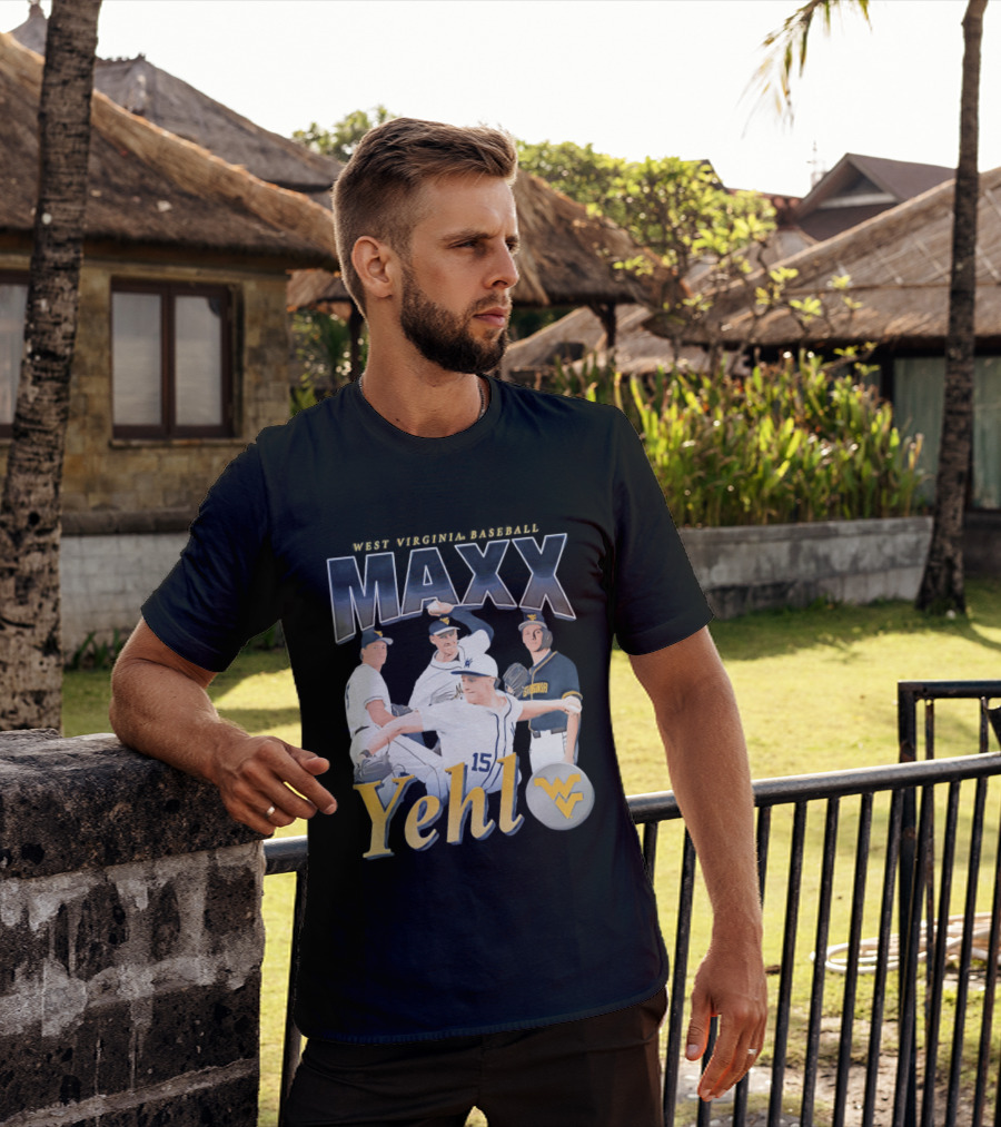 West Virginia Baseball Maxx Yehl WV Iconic Sports T-Shirt