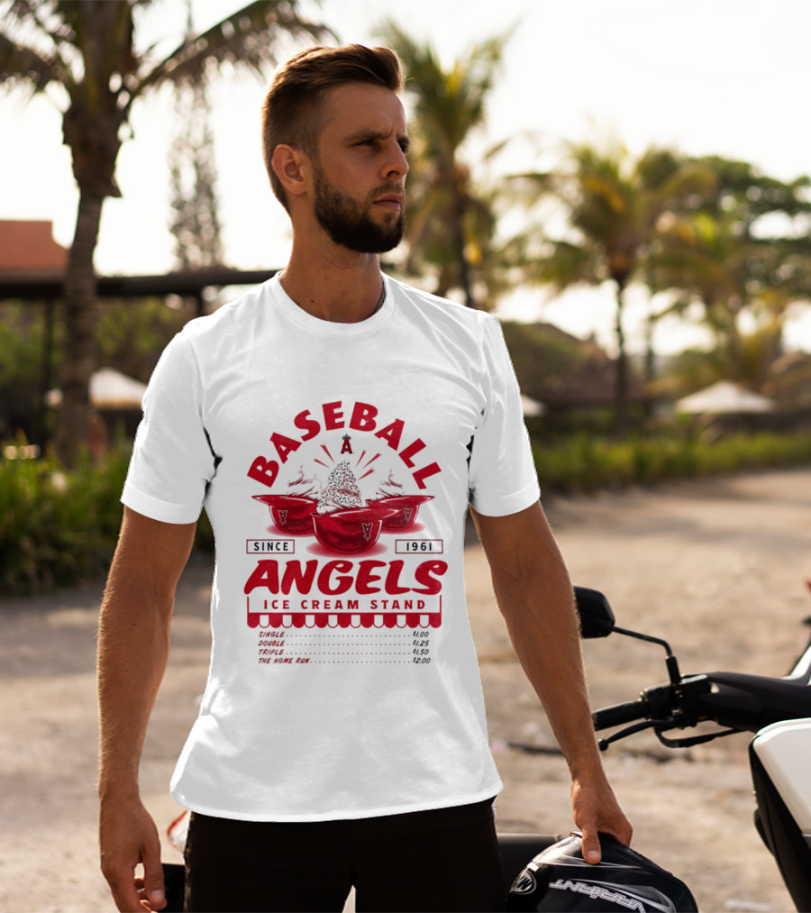 Baseball Angels Ice Cream Stand Since 1961 T-Shirt