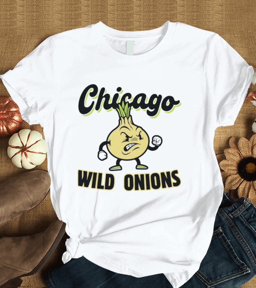 Chicago Wild Onions Angry Cartoon T-Shirt