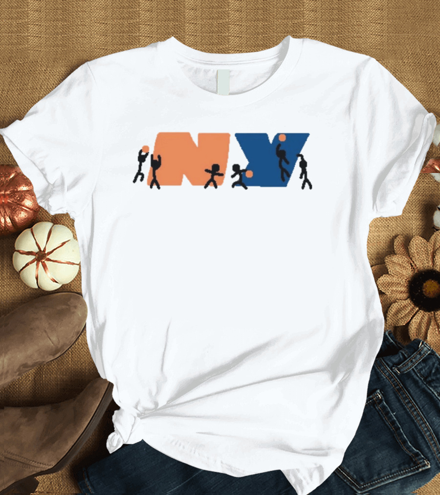 New York Knicks NBA NY Paint Basketball T-Shirt