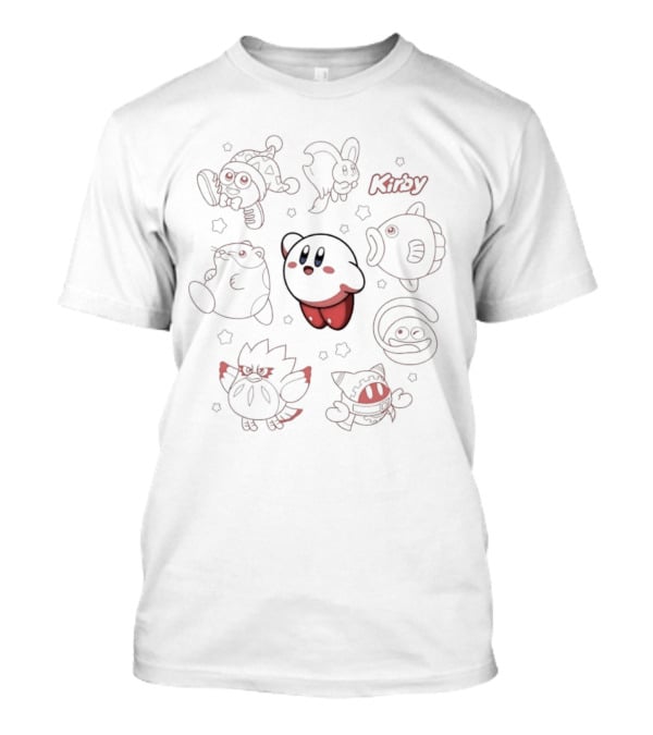 Kirby Elfilin Kine Gooey Magolor Coo Rick Marx Characters Compilation T-Shirt