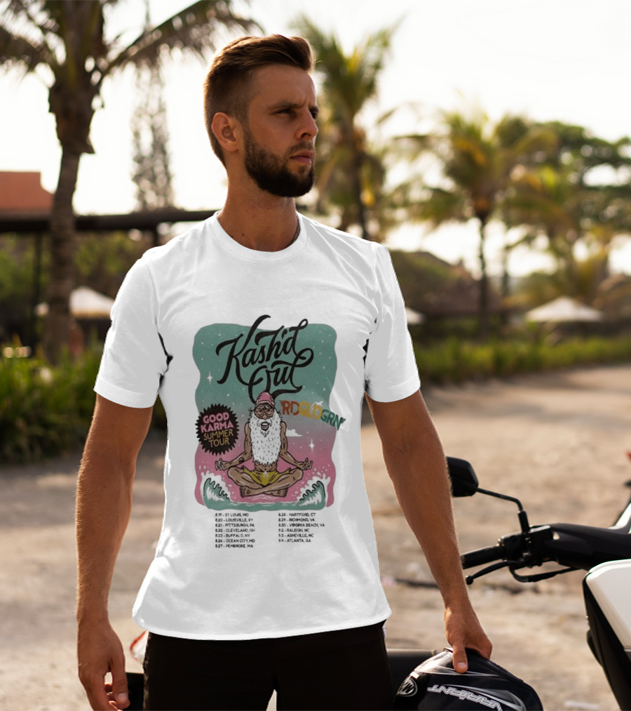 Kash'd Out 2026 Good Karma Summer Tour Vintage Meditation T-Shirt