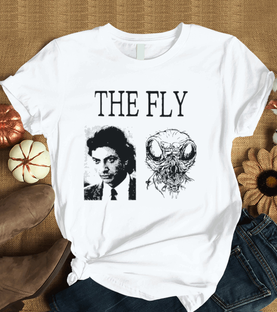 The Fly Jeff Goldblum 1986 Horror Movie Iconic Transformation T-Shirt