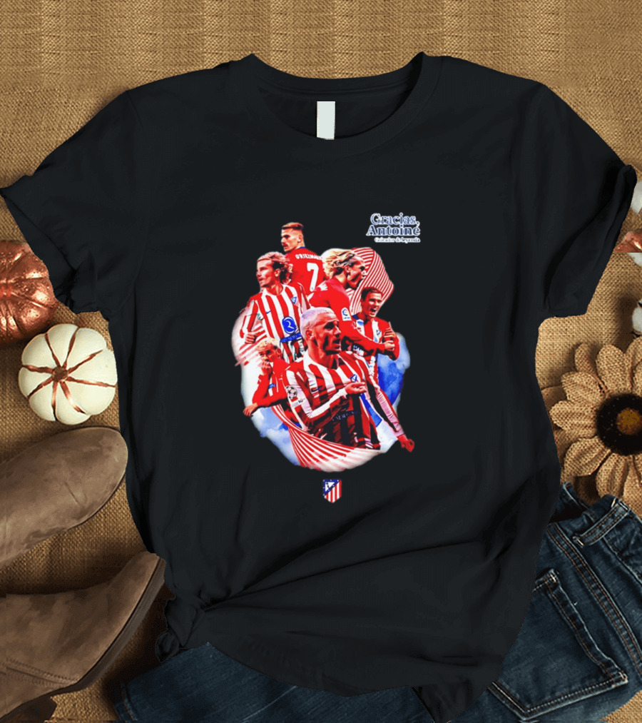 Atlético De Madrid Antoine Griezmann Number 7 2026 T-Shirt