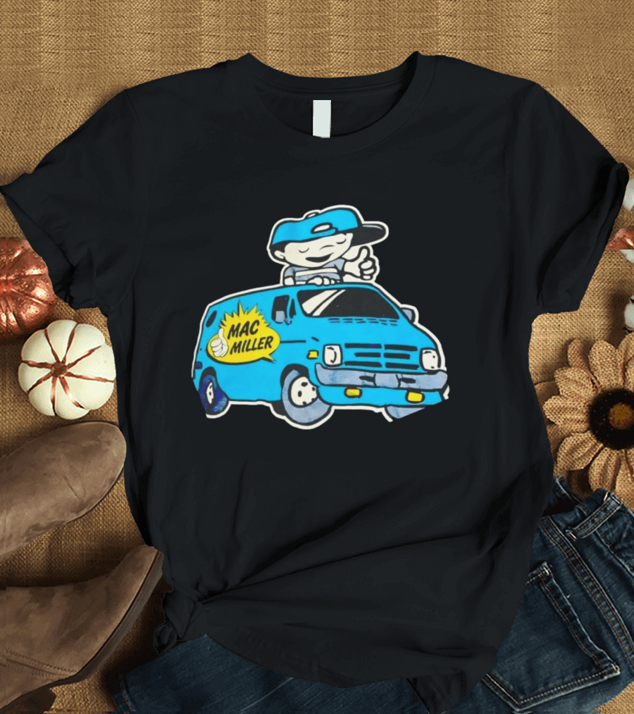Mac Miller Under The Influence Of Music Cartoon Van T-Shirt